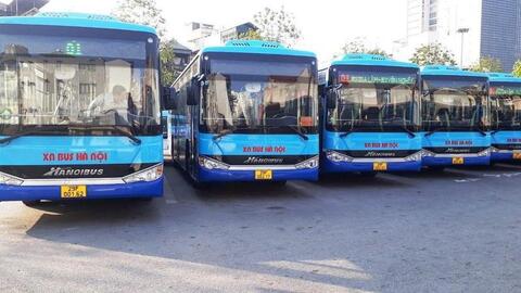 Xe buýt Hà Nội được phép chạy trở lại 100% công suất từ ngày 8/2