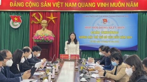 Xét chọn giải thưởng Gương mặt trẻ Thủ đô tiêu biểu năm 2021