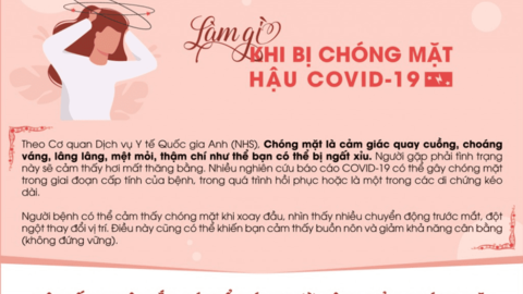 Làm gì khi bị chóng mặt hậu COVID-19?