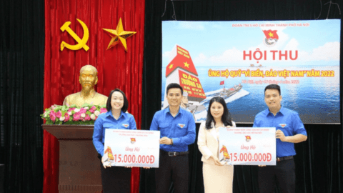 260 triệu đồng của tuổi trẻ Thủ đô gửi Quỹ “Vì biển, đảo Việt Nam”