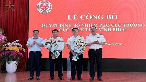 Luân chuyển, bổ nhiệm 2 Phó Cục trưởng Cục Thuế tỉnh Vĩnh Phúc