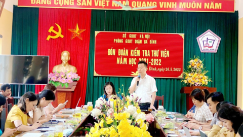 Thư viện của 18 trường Tiểu học, THCS ở quận Ba Đình sẽ được nâng hạng