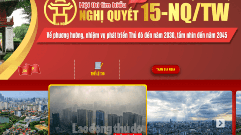 Huyện Đông Anh đạt Giải Đặc biệt tuần 3 - Vòng sơ khảo Hội thi tìm hiểu Nghị quyết 15