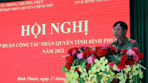 Hội nghị tập huấn về công tác nhân quyền năm 2022