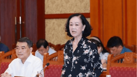 Thường trực Ban Bí thư Trương Thị Mai chủ trì giao ban với các ban cán sự Đảng ở Trung ương