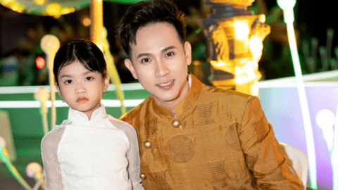 Mẫu nhí Thái Trân hội ngộ ca sỹ Nguyên Vũ