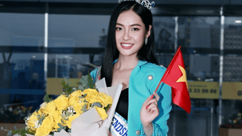 Nông Thuý Hằng mang nghệ thuật pháp lam Huế đến Hoa hậu Hữu nghị Quốc tế 2023