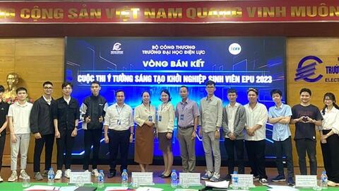 Tổ chức bán kết Cuộc thi "Ý tưởng sáng tạo khởi nghiệp sinh viên EPU năm 2023"