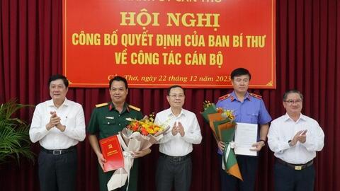 Ban Bí thư Trung ương Đảng chỉ định nhân sự tại Cần Thơ và Khánh Hòa
