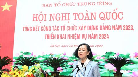 Hội nghị toàn quốc triển khai nhiệm vụ công tác tổ chức xây dựng Đảng năm 2024