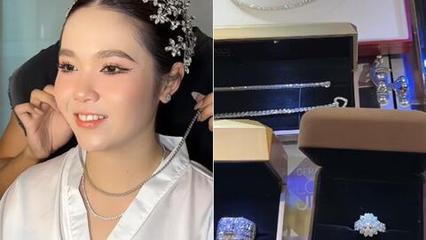 Chú rể từ Mỹ về Hậu Giang rước dâu, đám cưới hoành tráng với hồi môn 400 viên kim cương