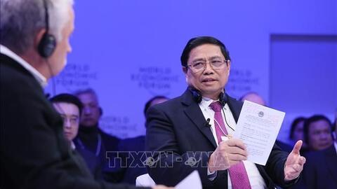 Thủ tướng Chính phủ Phạm Minh Chính phát biểu tại Đối thoại chính sách “Việt Nam: Định hướng tầm nhìn toàn cầu”