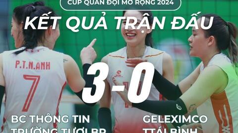 Lịch thi đấu chung kết Giải bóng chuyền Cúp Quân đội mở rộng 2024
