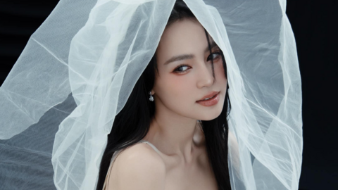 Lan Ngọc tung ảnh mặc váy cưới hậu du học