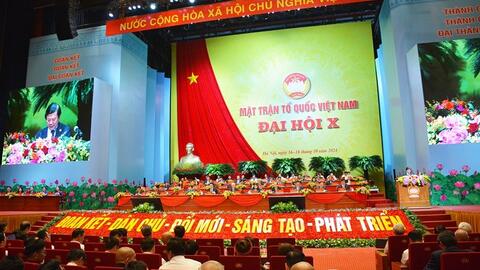 Hôm nay (17-10), khai mạc Đại hội Mặt trận Tổ quốc Việt Nam lần thứ X