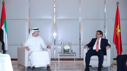 Thủ tướng Chính phủ Phạm Minh Chính tiếp Chủ tịch điều hành Trung tâm Tài chính Dubai