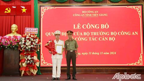 Bổ nhiệm Thượng tá, Trưởng phòng giữ chức Phó Giám đốc Công an tỉnh