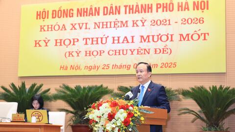 Kỳ họp thứ 21 HĐND TP Hà Nội quyết định các nội dung quan trọng