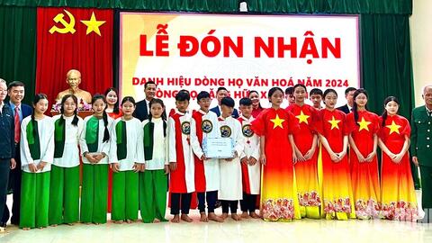 Giáo dục truyền thống ở một dòng họ văn hóa