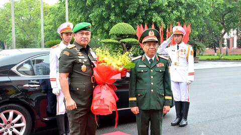 Thượng tướng Nguyễn Văn Nghĩa hội đàm với Tư lệnh Lục quân Indonesia