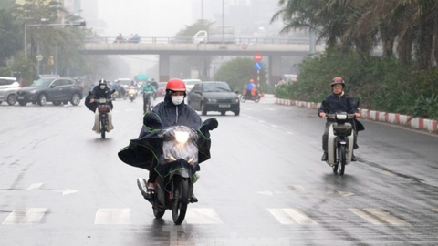 Bắc Bộ có mưa nhỏ rải rác, độ ẩm không khí tăng cao