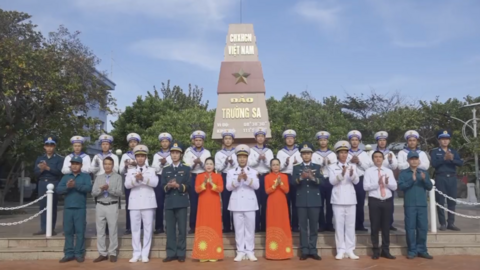 Từ Trường Sa thân yêu, quân dân gửi lời chúc Đại hội XIV của Đảng thành công rực rỡ