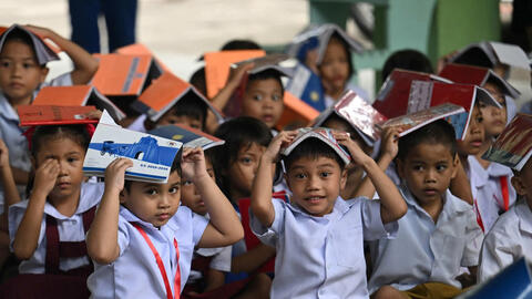 Học sinh Indonesia học chống biến đổi khí hậu