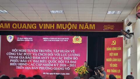 Hà Nội: Bảo đảm an toàn phục vụ bầu cử tại địa bàn trọng điểm