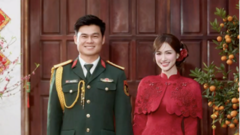 Hòa Minzy đăng video ngày gia đình bạn trai Đại úy đến 'thưa chuyện'