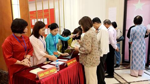 Công bố kết quả bầu cử HĐND tại phường Phúc Lợi