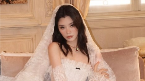 Hề Mộng Dao diện váy cưới của nhà mốt Việt trong hôn lễ triệu đô