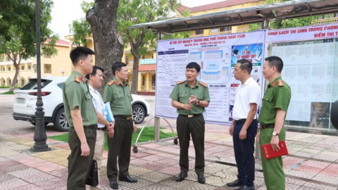Công an Bắc Ninh sẵn sàng bảo đảm tuyệt đối an toàn Kỳ thi tốt nghiệp THPT 2026