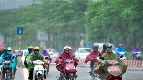 Dự báo thời tiết 3/8: Bắc Bộ mưa dông, Nam Bộ mưa về chiều tối