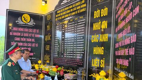 Công trình tri ân liệt sĩ giữa đại ngàn Chiêu Lưu