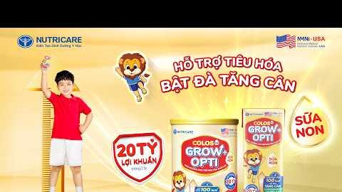 NUTRICARE COLOS24H GROW+ OPTI- HỖ TRỢ TIÊU HÓA, BẬT ĐÀ TĂNG CÂN