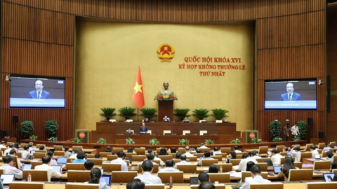Hôm nay, Quốc hội khóa XVI tiến hành đợt 2 Kỳ họp không thường lệ thứ nhất