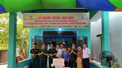 Mái ấm nghĩa tình tặng vợ liệt sĩ Lê Thôi