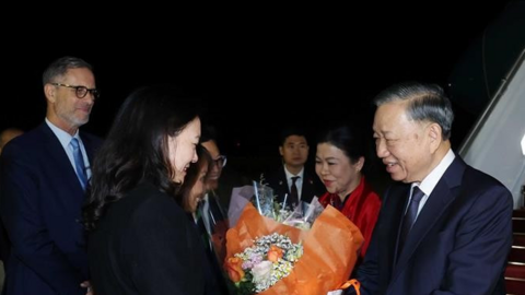 Tổng Bí thư, Chủ tịch nước Tô Lâm bắt đầu thăm chính thức Cộng hòa Pháp và dự Hội nghị Thượng đỉnh Không gian vũ trụ tại Paris