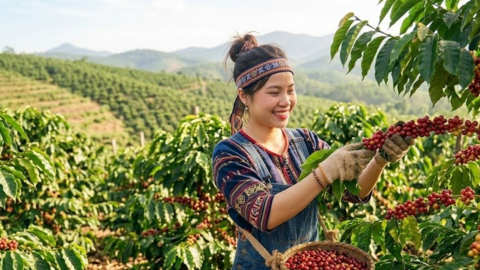 Giá cà phê hôm nay 16.9.2026 đồng loạt tăng 200 đồng/kg