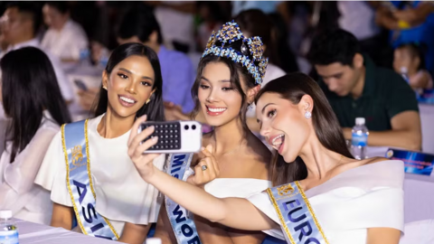 Top 3 Miss World 2026 đón Trung thu cùng thiếu nhi Việt Nam