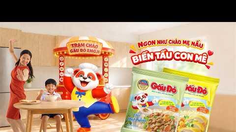 😋 MỌI "GU" CHÁO CỦA CON ĐỀU CÓ GẤU ĐỎ CÙNG MẸ CHIỀU!
