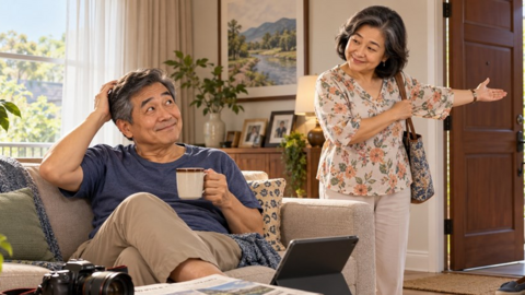 Chồng nghỉ hưu, vợ bỗng muốn… chồng ra đường?