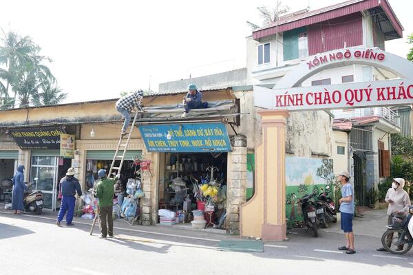 Xã Dương Hòa ra quân bảo đảm trật tự an toàn giao thông, văn minh đô thị