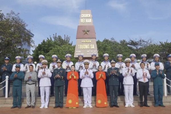 Từ Trường Sa thân yêu, quân dân gửi lời chúc Đại hội XIV của Đảng thành công rực rỡ