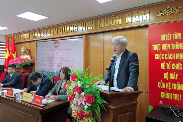 Ứng cử viên HĐND phường Đại Mỗ cam kết đặt lợi ích nhân dân lên hàng đầu