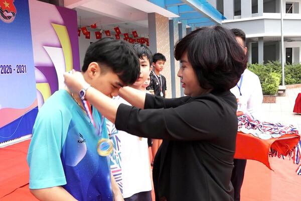 Lan tỏa phong trào thể thao học đường tại xã Bình Minh