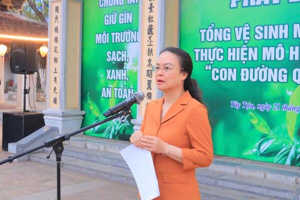 Phường Tây Tựu phát động tổng vệ sinh môi trường