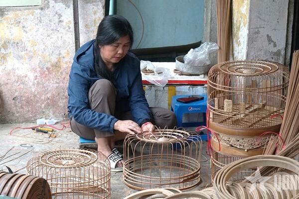 Nét đẹp nghề làm lồng chim ở làng Vác