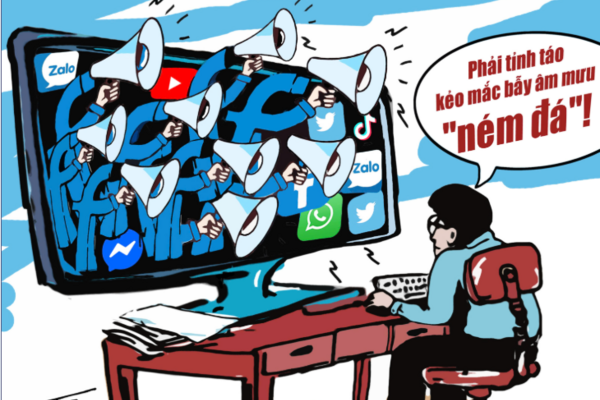 Cảnh giác với bẫy “ném đá” trên không gian mạng