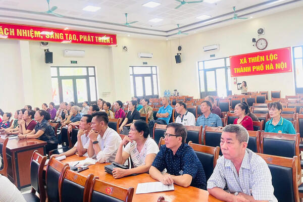 Xã Thiên Lộc (Hà Nội): Lấy ý kiến cộng đồng đối với hai đồ án quy hoạch khu cây xanh, mặt nước, hướng tới phát triển đô thị bền vững